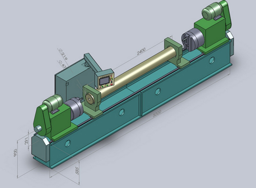 GDSTT-Ⅰ型托辊两端轴承座镗孔倒角车端面数控专用机床